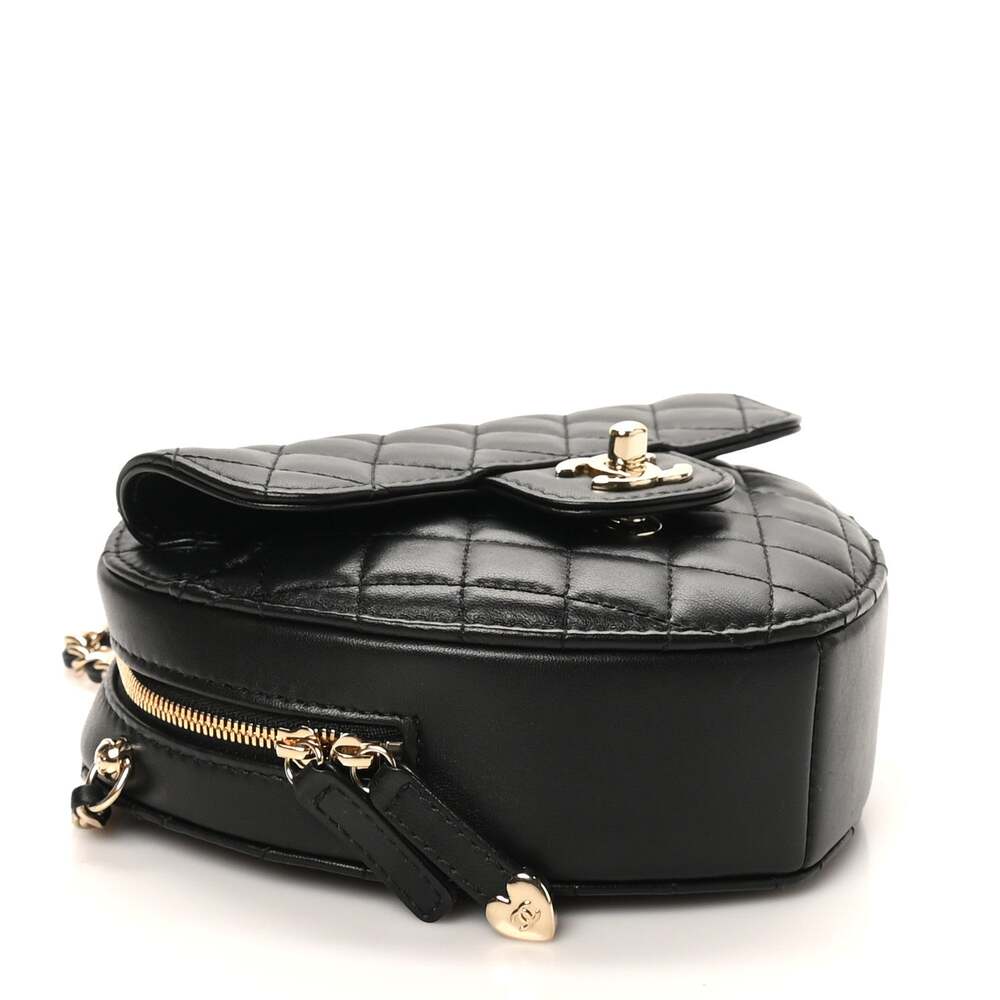Chanel Lambskin Quilted Cc In Love #295125C73B - Picture 4 of 10